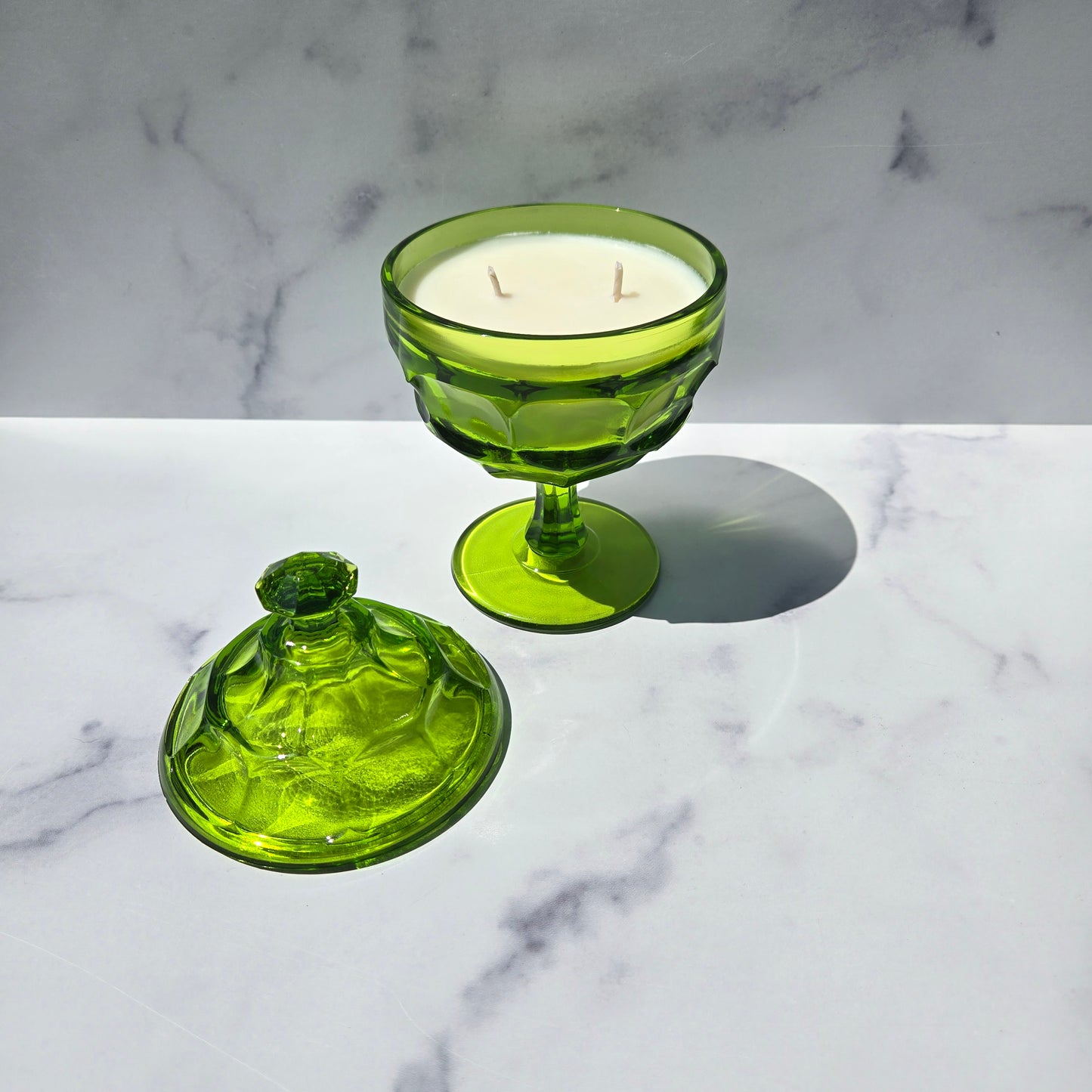 Westmoreland Green Ashburton Candy Dish 1970s