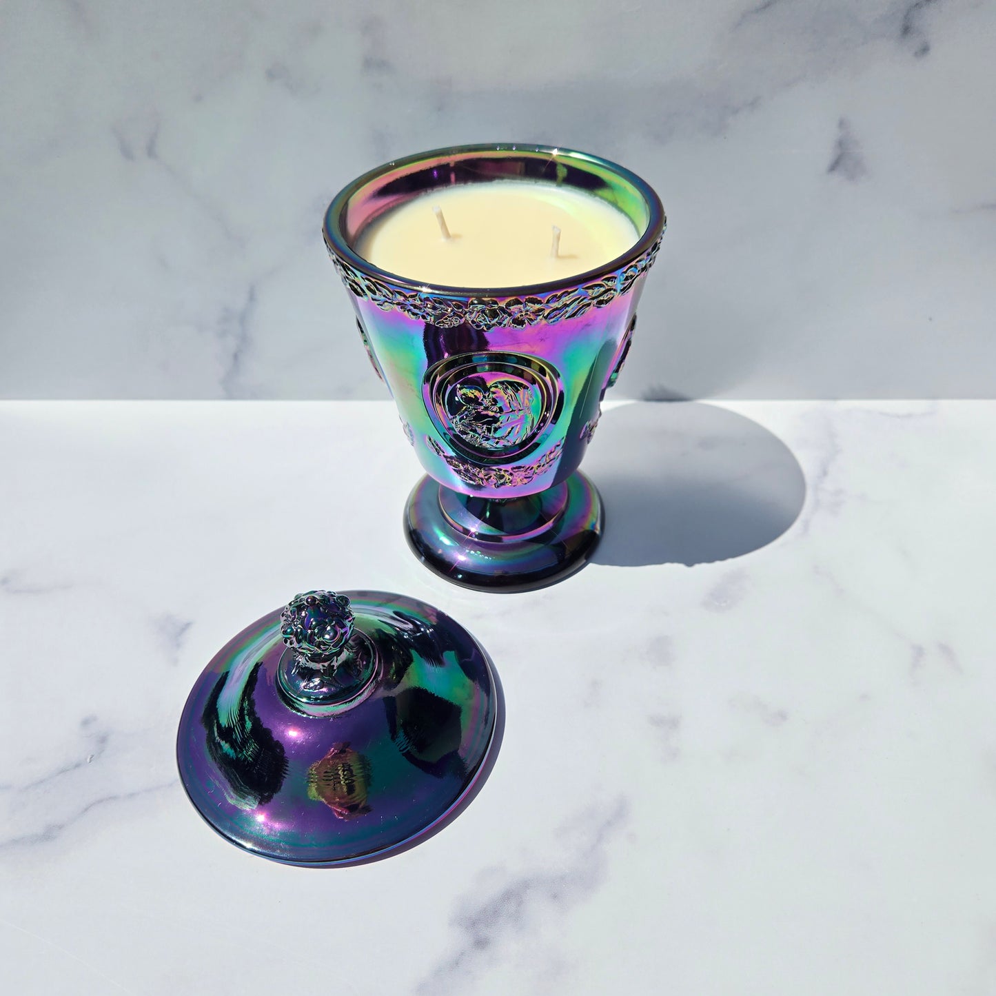Fenton Carnival Madonna Compote 1977