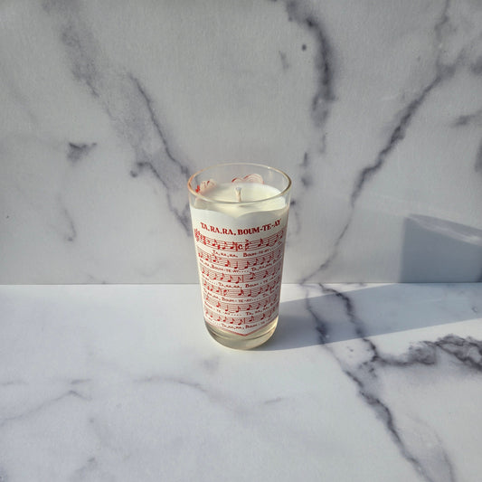 Hazel Atlas Sing A Song TA, RA, RA, BOOM-TE-AY Tumbler 1950s