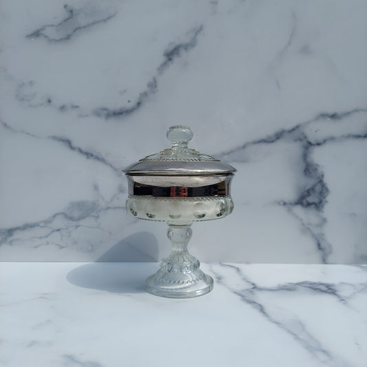 Colony Platinum King's Crown Compote 1960s