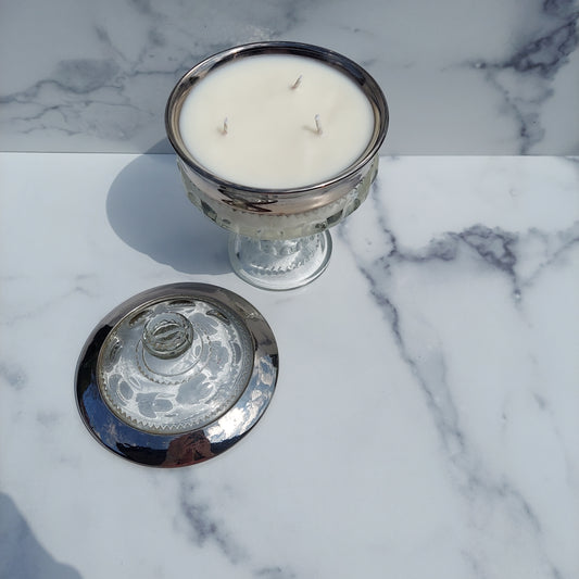 Colony Platinum King's Crown Compote 1960s