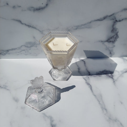 Imperial Clear Zodiac Compote 1969
