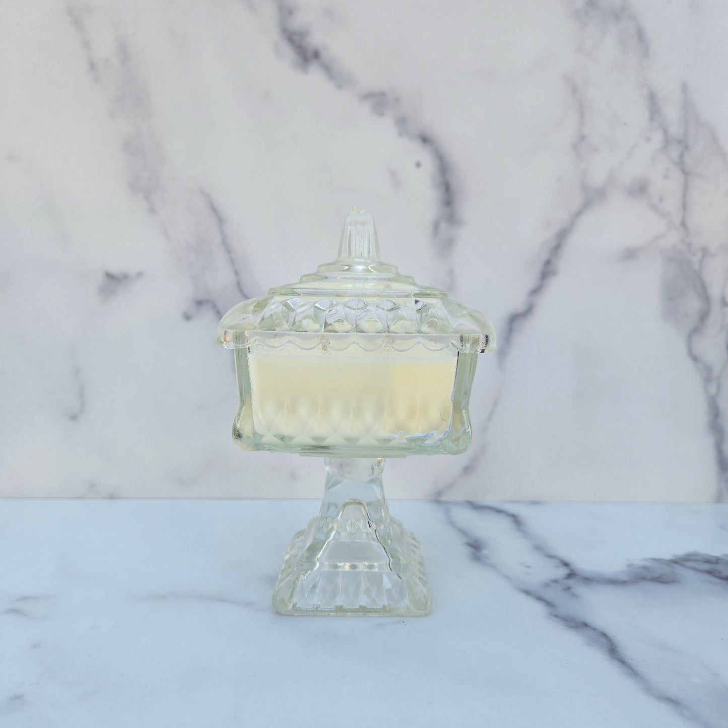 Jeannette Crystal Small Wedding Box 1950s