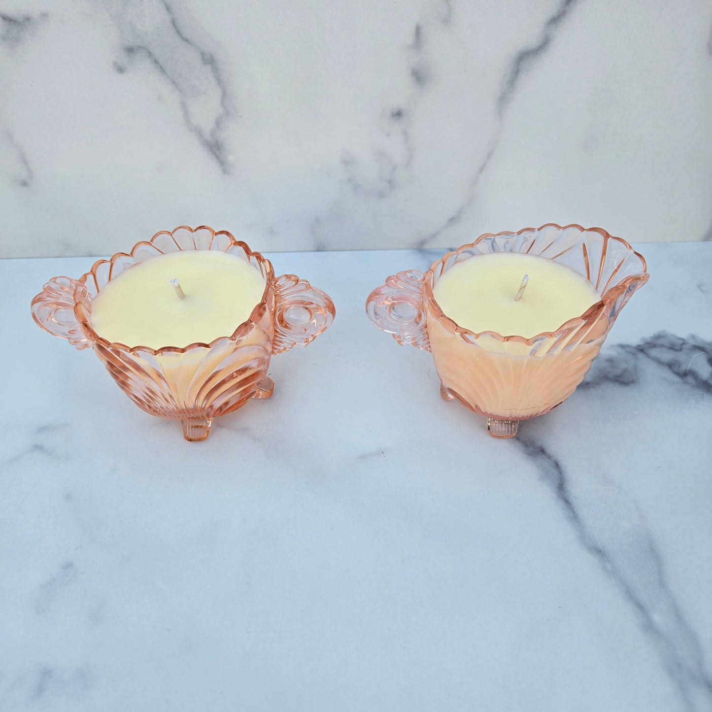 Cambridge Pink Caprice Creamer & Sugar 1936-1943