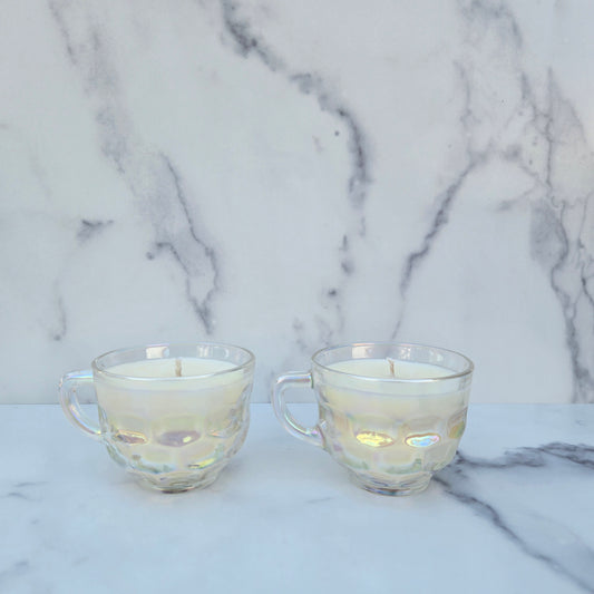 Federal Iridescent Colonial Punch Cup 1960s