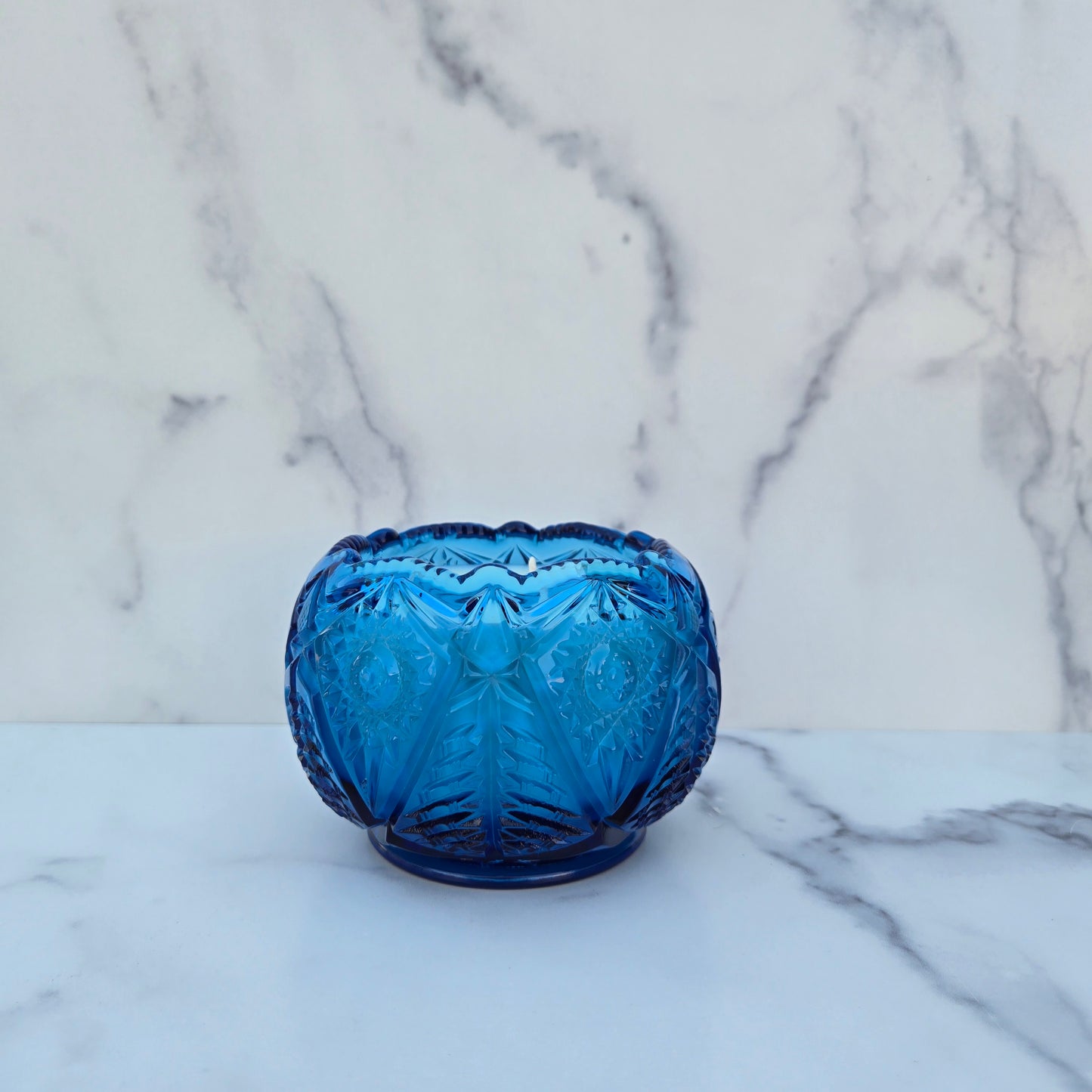 Smith Blue Valtec Rose Bowl 1960s