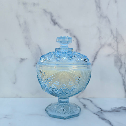 Imperial Light Blue Eastern Star Candy Dish 1965-1972