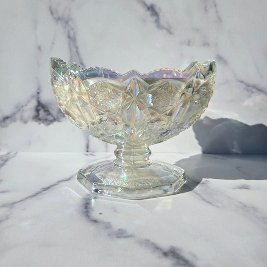 Smith Crystal Lustre Toltec Bowl 1980s