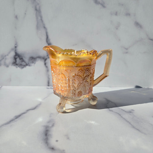 Fenton Marigold Butterfly and Berry Creamer 1911-1925
