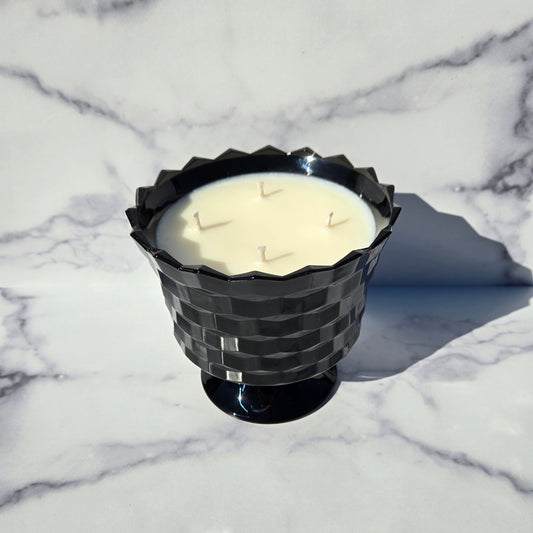 Whitehall Black Colony Block Pedestal Bowl