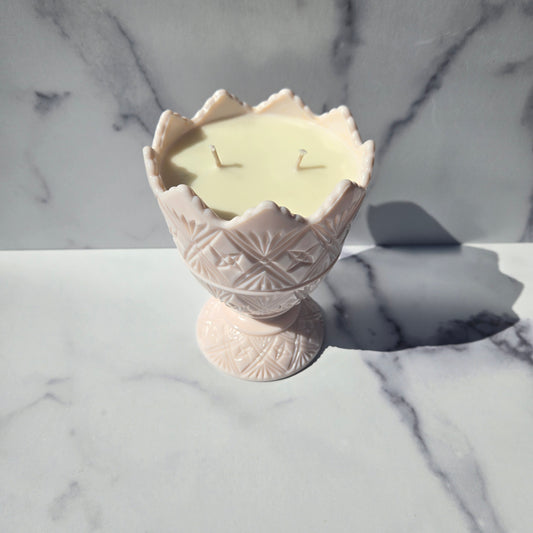 Napco by Jeannette Shell Pink Compote 1957-1959