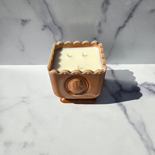 Fenton Brown Slag Patriot Bicentennial Planter 1976