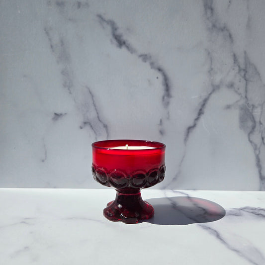 Tiffin Red Madeira Sherbet 1970s