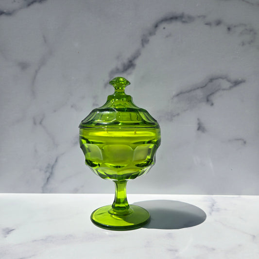 Westmoreland Green Ashburton Candy Dish 1970s