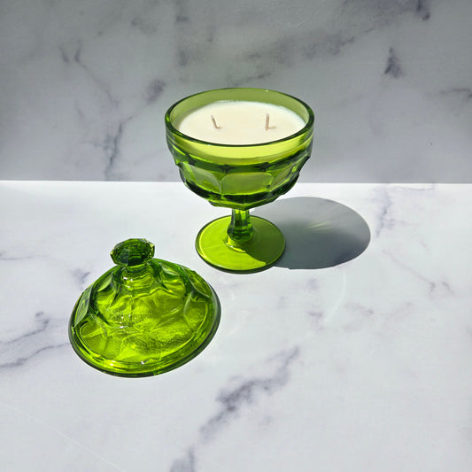 Westmoreland Green Ashburton Candy Dish 1970s