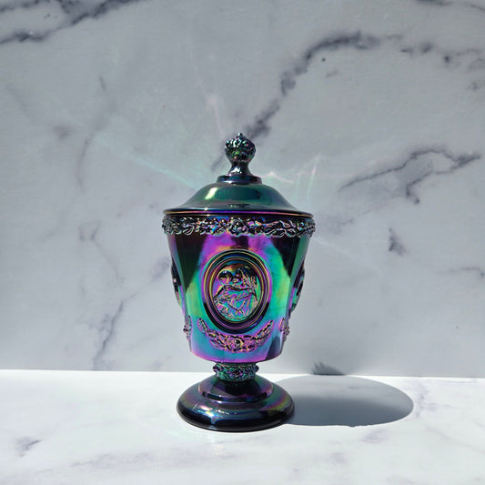 Fenton Carnival Madonna Compote 1977
