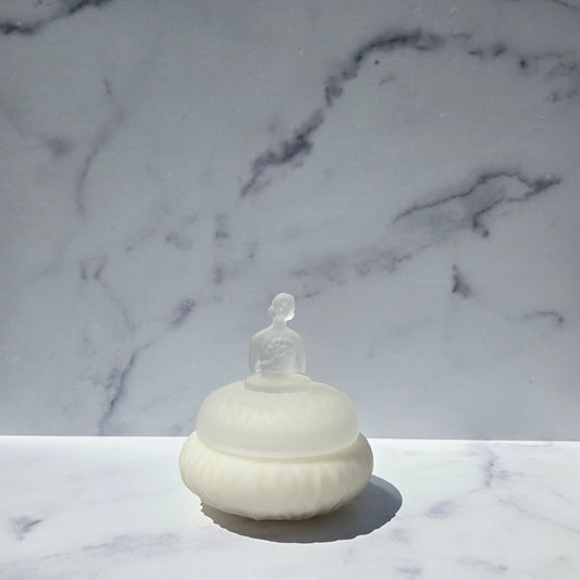 L.E. Smith Satin Lillian Powder Jar 1930s