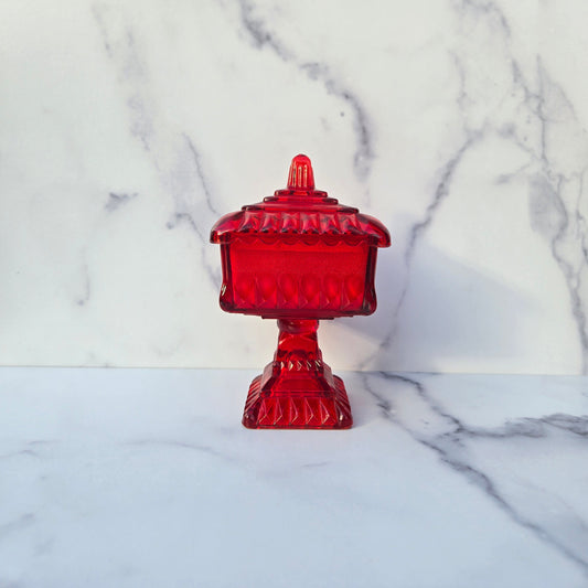 Jeannette Red Small Wedding Box 1970s