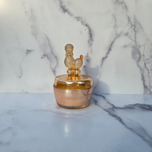 Jeannette Marigold Poodle Powder Jar 1950s