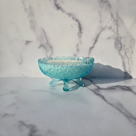 Blue Daisy and Button Bowl