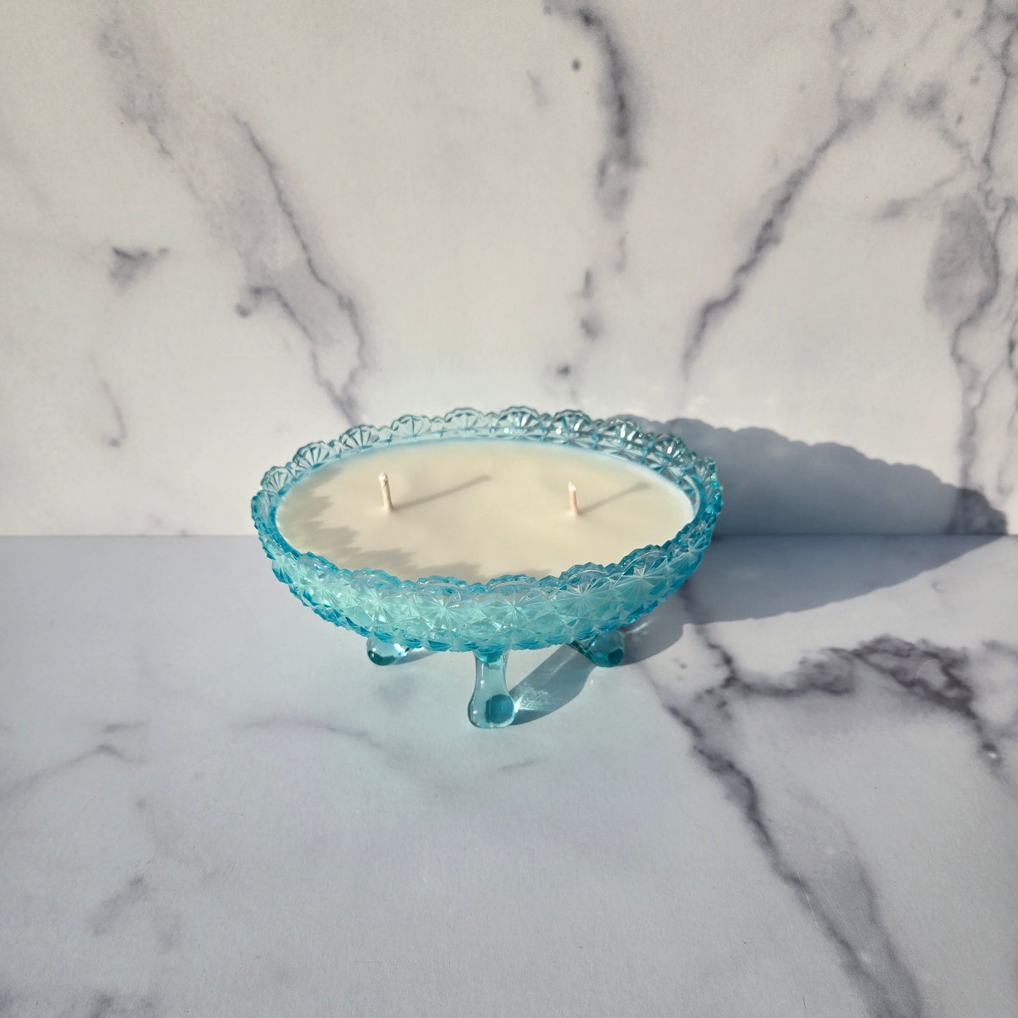 Blue Daisy and Button Bowl