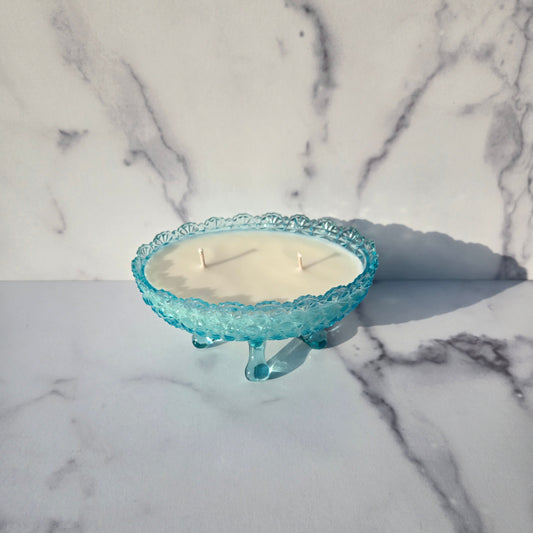 Blue Daisy and Button Bowl