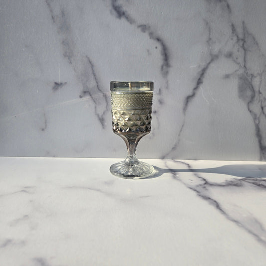Anchor Hocking Smoke Wexford Wine Glass 1960s