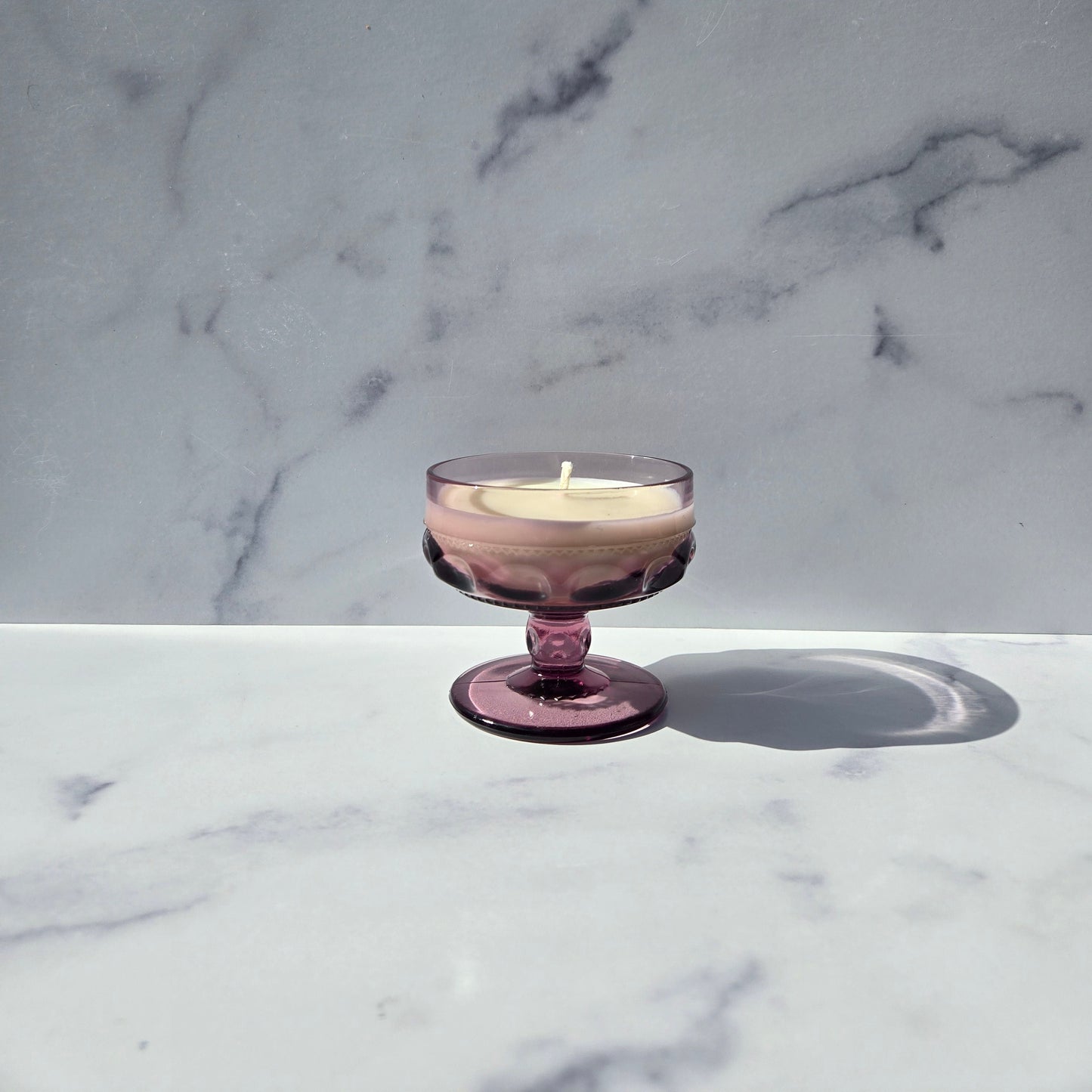 Indiana Amethyst King's Crown Sherbet 1960s
