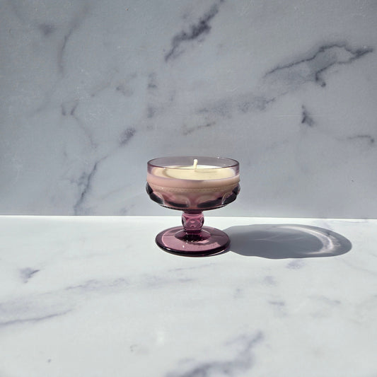 Indiana Amethyst King's Crown Sherbet 1960s