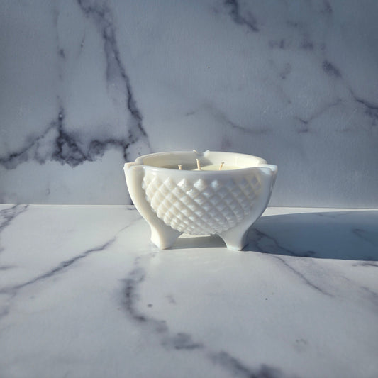 Westmoreland Milk Glass English Hobnail Ashtray 1960s