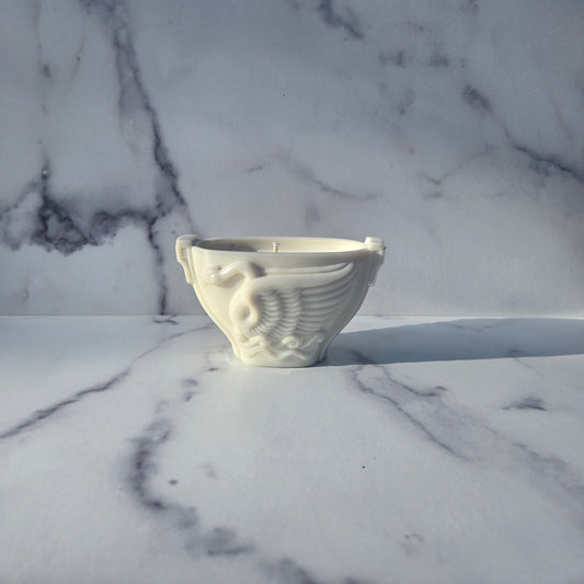 MacBeth-Evans Milk Glass Swan Dish 1930s