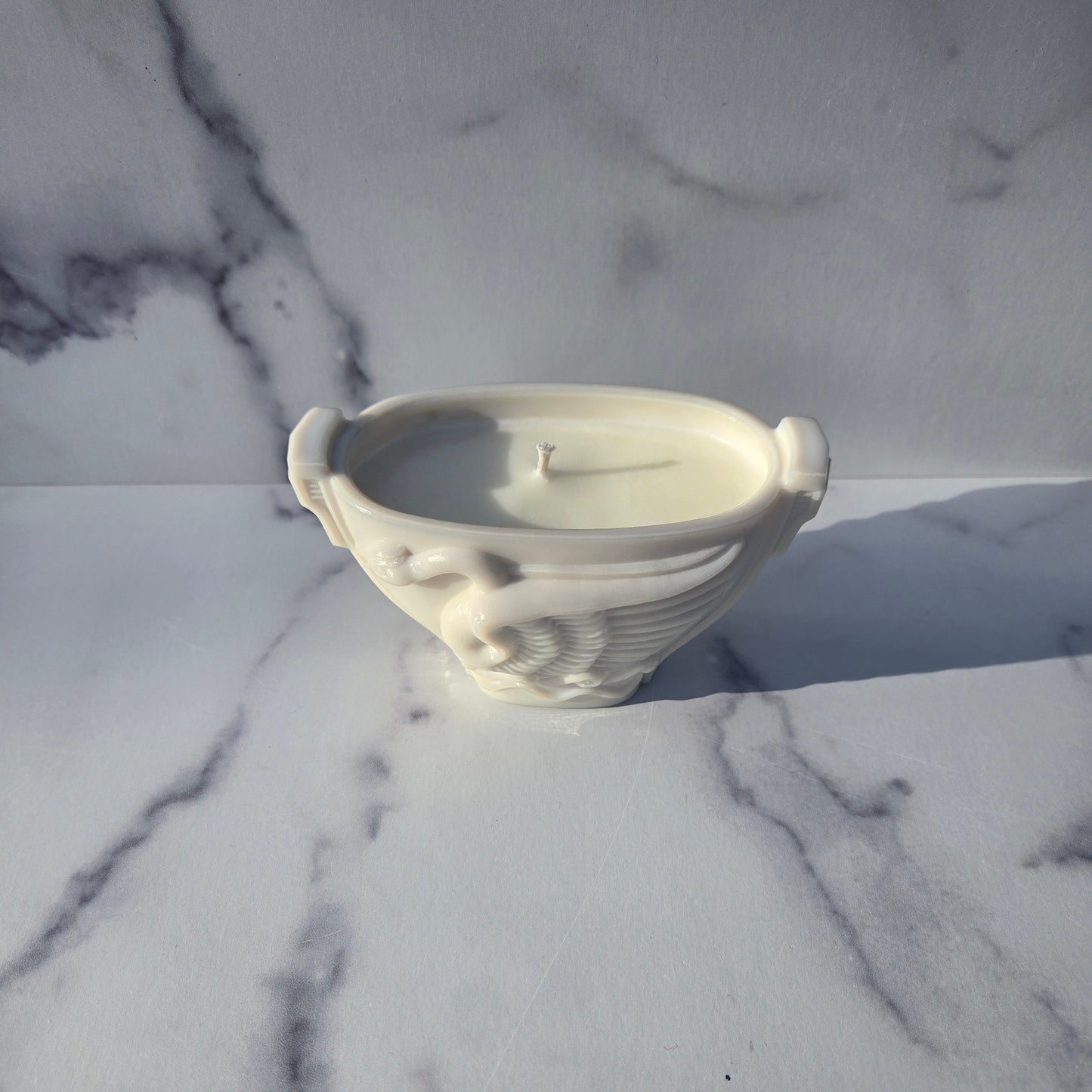 MacBeth-Evans Milk Glass Swan Dish 1930s