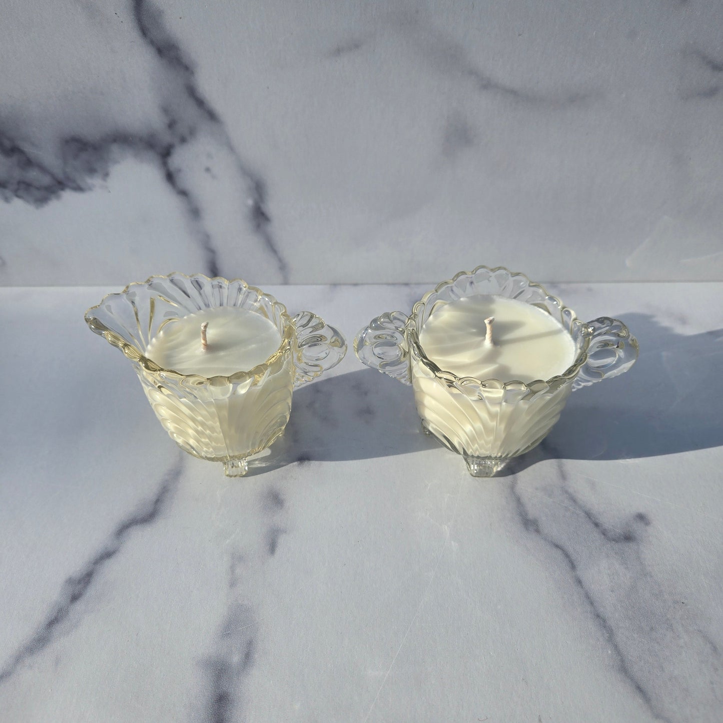 Cambridge Clear Caprice Creamer & Sugar 1936-1945
