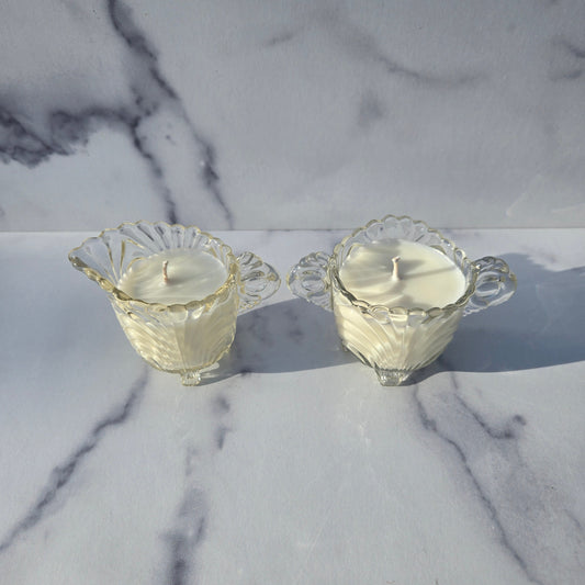 Cambridge Clear Caprice Creamer & Sugar 1936-1945