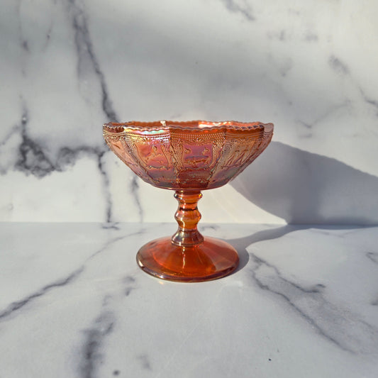 Imperial Marigold Zodiac Compote 1960s