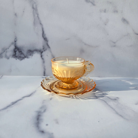 Cambridge Mocha Caprice Cup and Saucer 1936-1943
