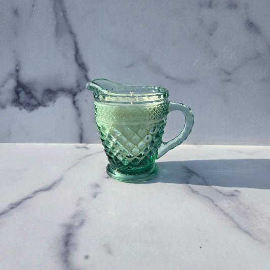 Anchor Hocking Green Wexford Creamer 1962-1998