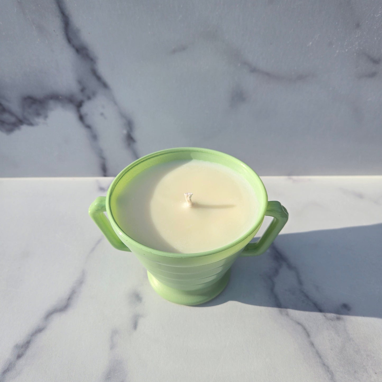Hazel Atlas Green Moderntone Sugar 1930s-1940s