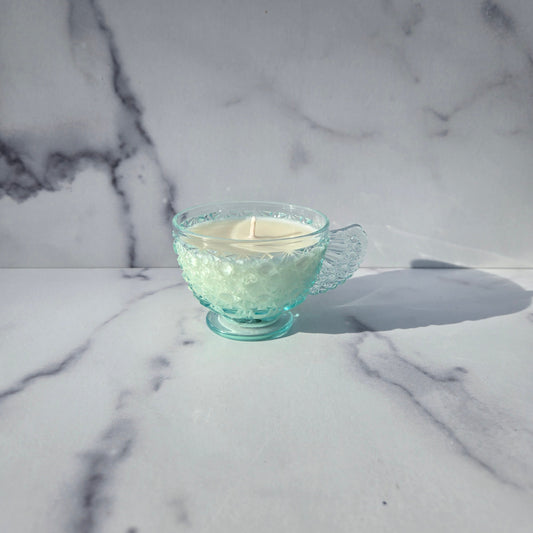 Fenton Light Blue Daisy & Button Cup 1938-1939
