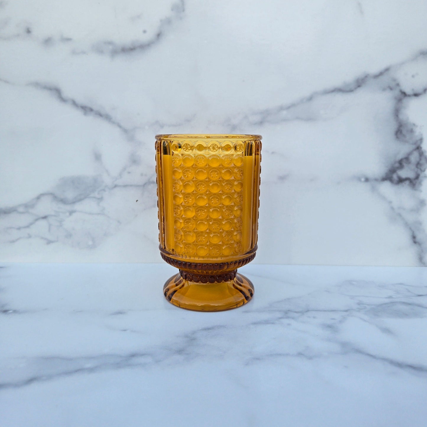 Richards and Hartley Amber Three Panel Spooner 1885