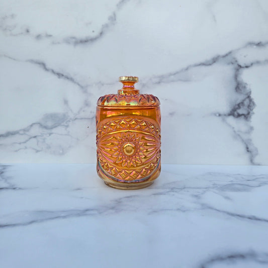 Imperial Marigold Hobstar Biscuit Jar 1970s