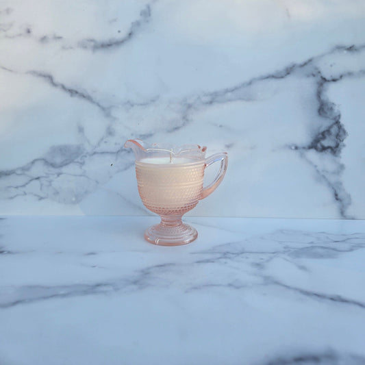 Smith Pink Tiny Hobnail Creamer 1930s