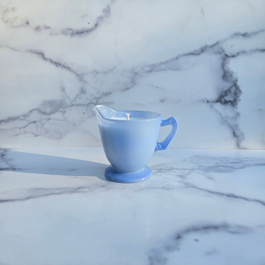 Anchor Hocking Blue Creamer 1938