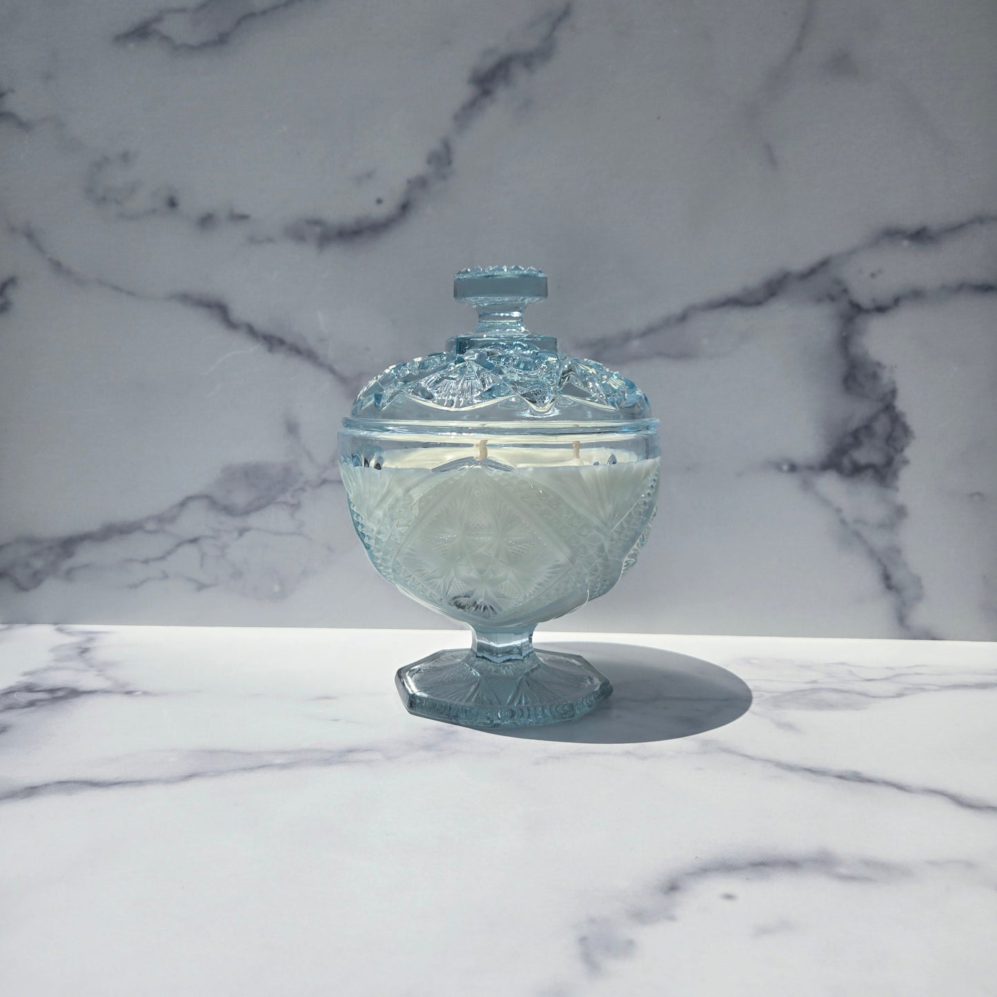 Imperial Light Blue Eastern Star Candy Dish 1965-1972