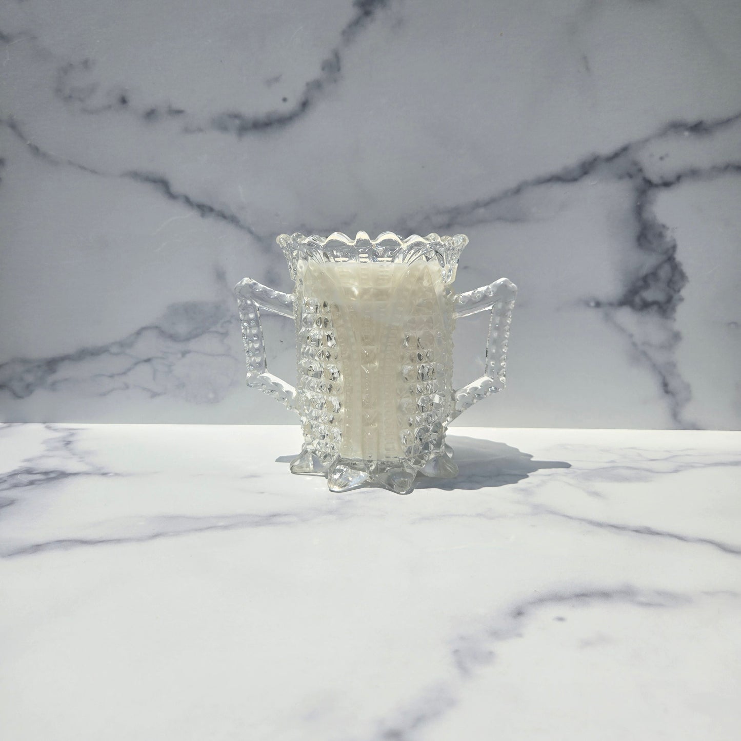Higbee Clear Fortuna Celery Vase 1913