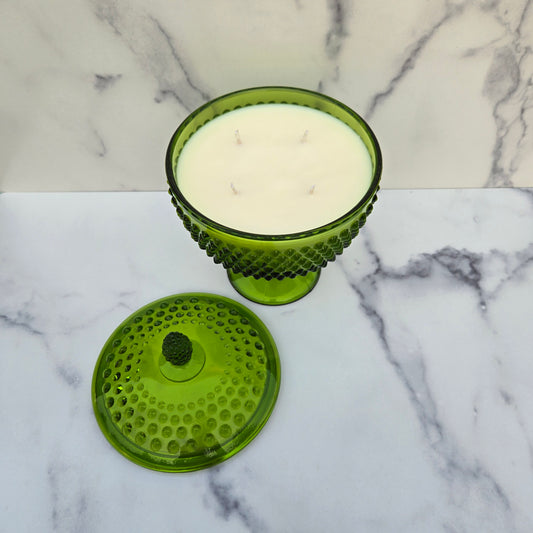 L. E. Smith Green Compote 1965-1970